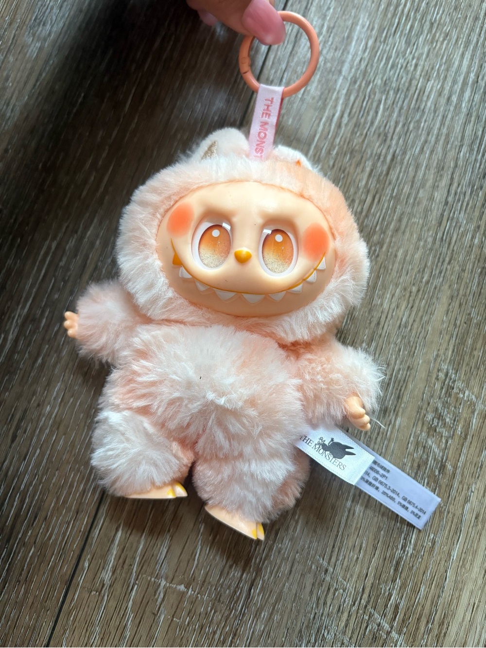 The Monsters Plush Keychain - Peach Adorable Monster labubu